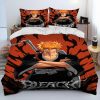 3D Anime Bleach Japan Cartoon Comforter Bedding Set Duvet Cover Bed Set Quilt Cover Pillowcase King 15 - Bleach Merchandise