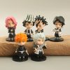 6Pcs Set 9 10CM Cartoon Anime Q Version Bleach Figure Hitsugaya Toushirou Kurosaki Ichigo Ornaments Toys - Bleach Merchandise