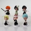 6Pcs lot 7cm Anime Figure Bleach Ichigo Kurosaki Orihime Inoue PVC Action Figure Model Toys 1 - Bleach Merchandise