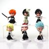 6Pcs lot 7cm Anime Figure Bleach Ichigo Kurosaki Orihime Inoue PVC Action Figure Model Toys - Bleach Merchandise