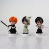 6Pcs lot 7cm Anime Figure Bleach Ichigo Kurosaki Orihime Inoue PVC Action Figure Model Toys 3 - Bleach Merchandise
