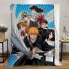 CLOOCL Fashion Flannel Blankets Cartoon Anime BLEACH 3D Printed Blanket Office Nap Air Conditioner Throw Quilt 1 - Bleach Merchandise