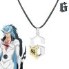 Hot Anime BLEACH Series Necklace Grimmjow Jeagerjaques Cosplay Espada NO 6 Alloy Silver Pendant Necklace Dropshipping - Bleach Merchandise