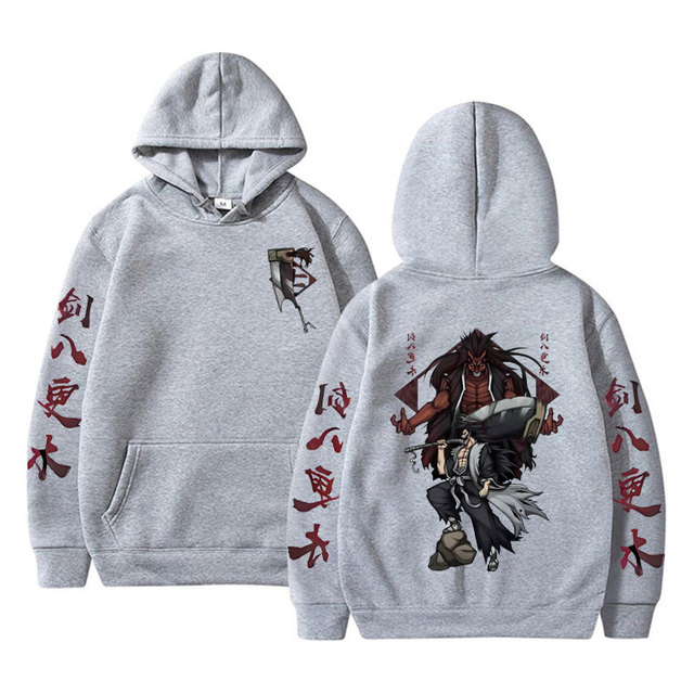 Japanese Anime Bleach Zaraki Kenpachi Graphic Hoodie Men s Fashion Vintage Sweatshirt Male Manga Hoodies Unisex 1.jpg 640x640 1 - Bleach Merchandise