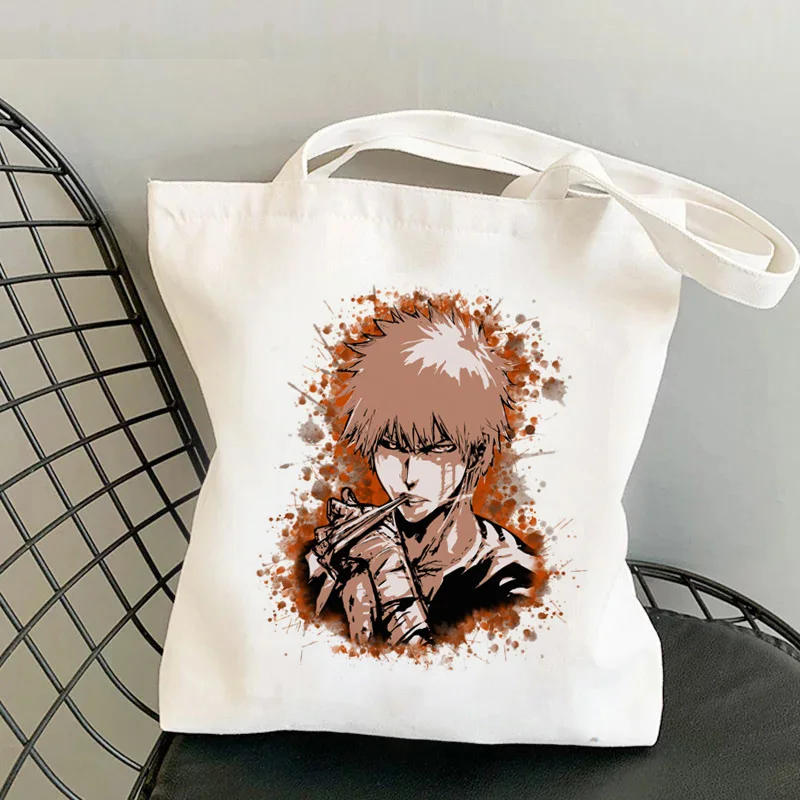 Death Note Bleach ichigo shopping bag shopper reusable grocery bolso tote bag reusable reciclaje foldable sac 6 - Bleach Merchandise