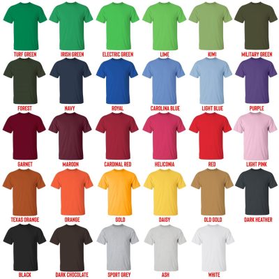 t shirt color chart - Bleach Merchandise