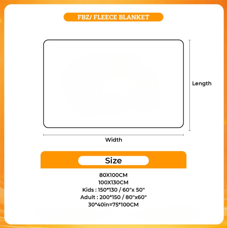 3D Fleece Blanket - Bleach Merchandise